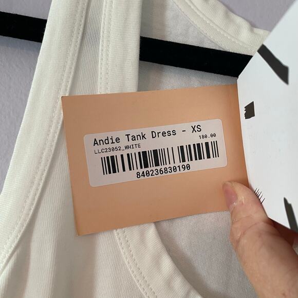 NWT La Ligne New York White Andie Tank Dress Maxi Long 100% Cotton Women size XS - Picture 3 of 12